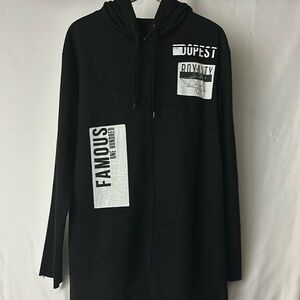 Five By Five Masterpiece Hoodie Men's XXL Distressed Black Distressed Cuffs